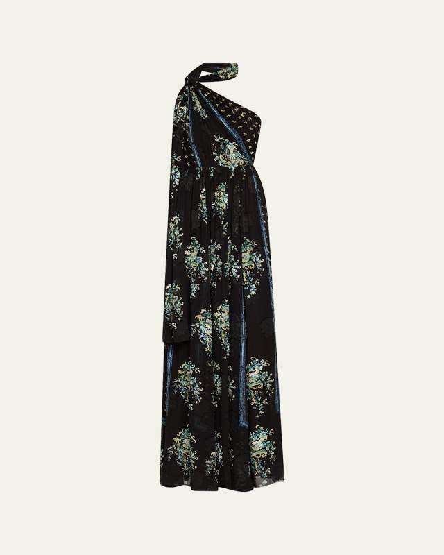 Angelique Draped Scarf Gown